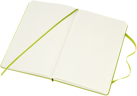 Notitieboek Moleskine large 130x210mm blanco hard cover lemon green-1