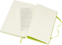 Notitieboek Moleskine large 130x210mm blanco hard cover lemon green-2