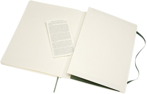 Notitieboek Moleskine XL 190x250mm blanco soft cover myrtle green-2