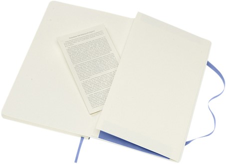 Notitieboek Moleskine large 130x210mm blanco soft cover hydrangea blue-2