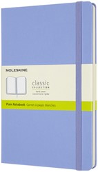 Notitieboek Moleskine large 130x210mm blanco hard cover hydrangea blue