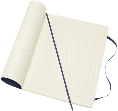 Notitieboek Moleskine XL 190x250mm lijn soft cover sapphire blue-1