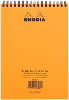 Spiraalblok Rhodia A5 lijn 160 pagina's 80gr oranje-3