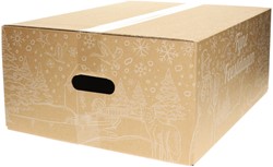 Kerstdoos IEZZY bedrukt Holland-2 390x290x250mm wit