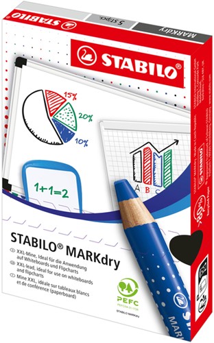 Whiteboardpotlood STABILO MARKdry 648/40 rood-5