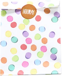 Uitdeelzakjes Haza Festive Colors met stickers 6 stuks
