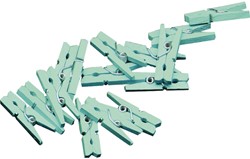 Knijpers Haza mini mintgroen zak à 20 stuks