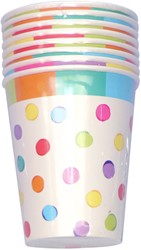Bekers Haza Festive Colors 250ml 8stuks