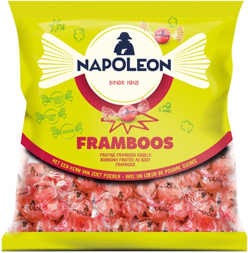 Snoep Napoleon framboos zak 1kg