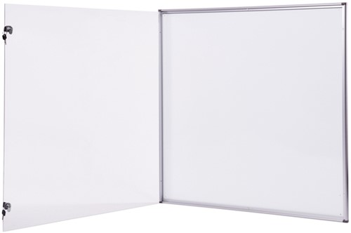 Binnenvitrine wand MAULextraslim whiteboard 12xA4 met slot-1