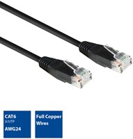 Kabel ACT CAT6 Network koper 0.9 meter zwart-3