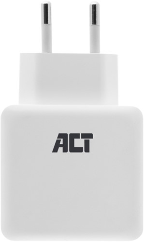 Oplader ACT USB 2 poorts Quickcharge 30W wit-2