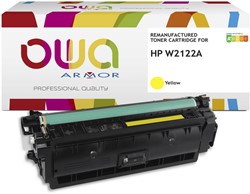 Tonercartridge OWA alternatief tbv HP W2122A geel