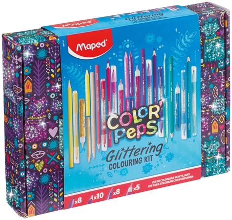 Tekenset Maped Color'Peps glitter 31-delig assorti