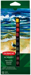 Aquarelverf Derwent Academy blister à 12 tubes à 12ml assorti