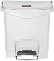 Pedaalemmer Rubbermaid Slim Jim Step-On 15liter wit-2