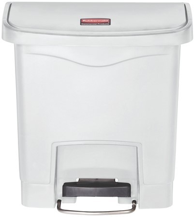 Pedaalemmer Rubbermaid Slim Jim Step-On 15liter wit-2