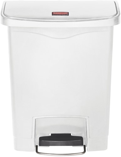 Pedaalemmer Rubbermaid Slim Jim Step-On 30liter wit-2