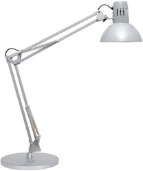 Bureaulamp MAUL Study voet excl.LED lamp E27 zilver