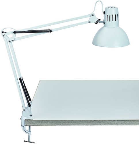 Bureaulamp MAUL Study tafelklem excl.LED lamp E27 wit-3