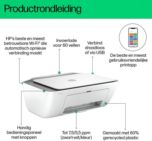 Multifunctional inktjet printer HP Deskjet 2820E-4