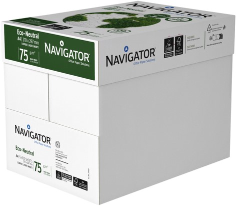 Kopieerpapier Navigator Eco-Neutral A4 75gr wit 500vel-2
