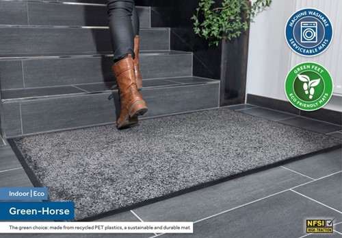 Inloopmat Green-Horse Indoor Pro 85x120cm zwart-2