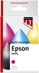 Inktcartridge Quantore alternatief tbv Epson 604XL T10H34 rood