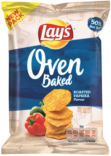 Chips Lay's Oven roasted paprika zakje 35gr-2