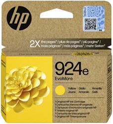 Inktcartridge HP 4K0U9NE 924E Evomore geel