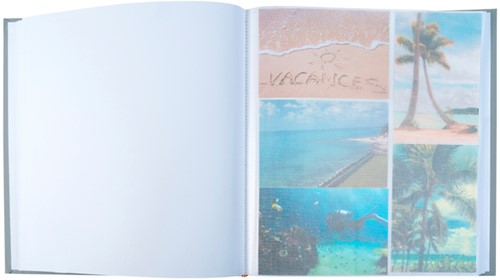 Fotoalbum Exacompta 29x32cm 60 witte pagina's Ellipse grijs-2