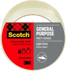 Verpakkingstape Scotch 4501T66 48mmx66m transparant