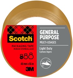 Verpakkingstape Scotch 4501B66 48mmx66m bruin