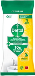 Reinigingsdoekjes Dettol antibacterieël Citrus 72st