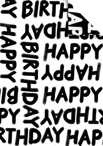 Inpakpapier Stewo Happy Birthday 200x70cm  assorti-2