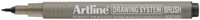 Fineliner Artline technisch brush zwart