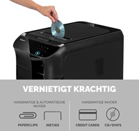 Papiervernietiger Fellowes Automax 450C snippers 4x38mm zwart-2