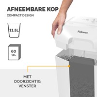 Papiervernietiger Fellowes Powershred LX25 snippers 4x37mm wit-1