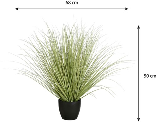 Kunstplant Mica Gras in plastic pot Ø14,5cm 68x50cm-1