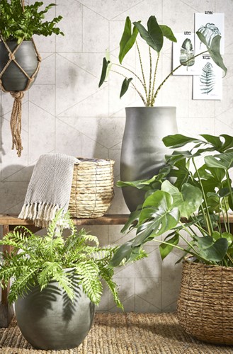 Plantenmand Mica Avalon zeegras rond lichtbruin 26x26cm-3
