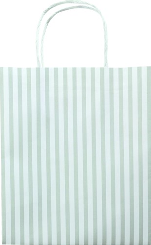 Tas met handvat Folia kraftpapier 115gr 18x21x8cm wit set à 3 dessins-1