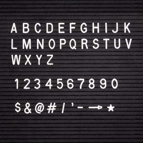 Letterbord IEZZY 60x80cm zwart hout-3