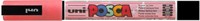 Verfstift Posca PC3M fijn glitter rood