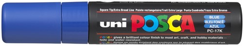 Verfstift Posca PC17K extra breed rechthoek donkerblauw-2