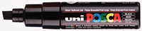 Verfstift Posca PC8K breed schuin zwart