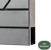 Brievenbus BRASQ PB200 Deluxe wand RVS-3