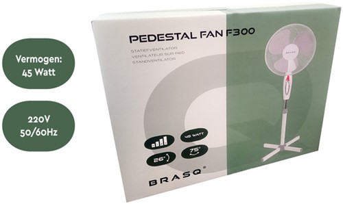 Statiefventilator BRASQ F300 Ø 40cm wit-1
