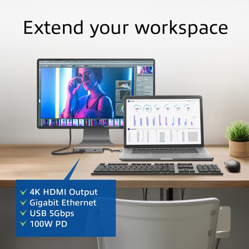 Dockingstation ACT USB-C 7-in-1-3
