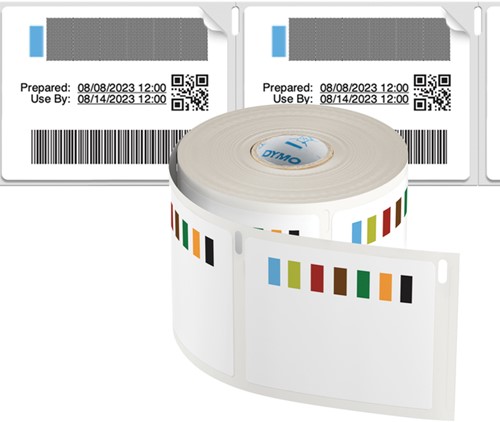 Etiket Dymo LabelWriter voedselhoudbaarheid 54x70mm 1 rol á 400 etiketten wit-2