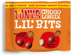 Chocolade Tony's Chocolonely Lil'Bits karamel zeezout & cookie mix 40 gram